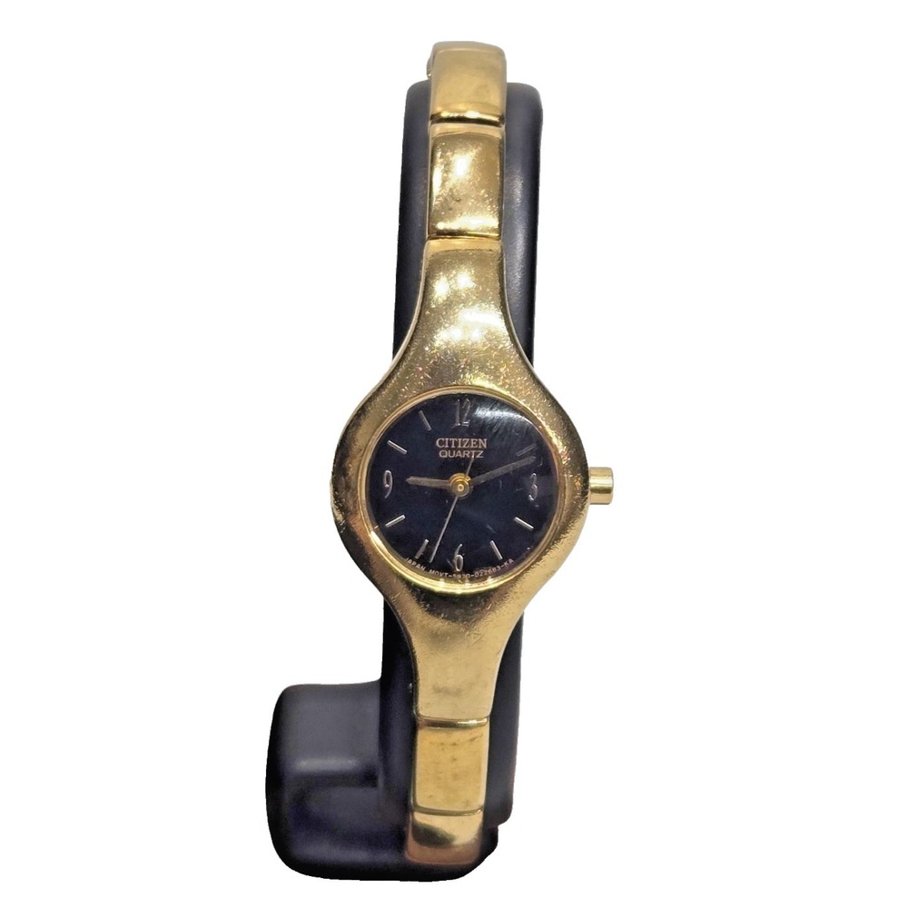 Citizen Quartz Round Watch 19mm 5930-D22683 Womens Gold Tone Bracelet - Runs
